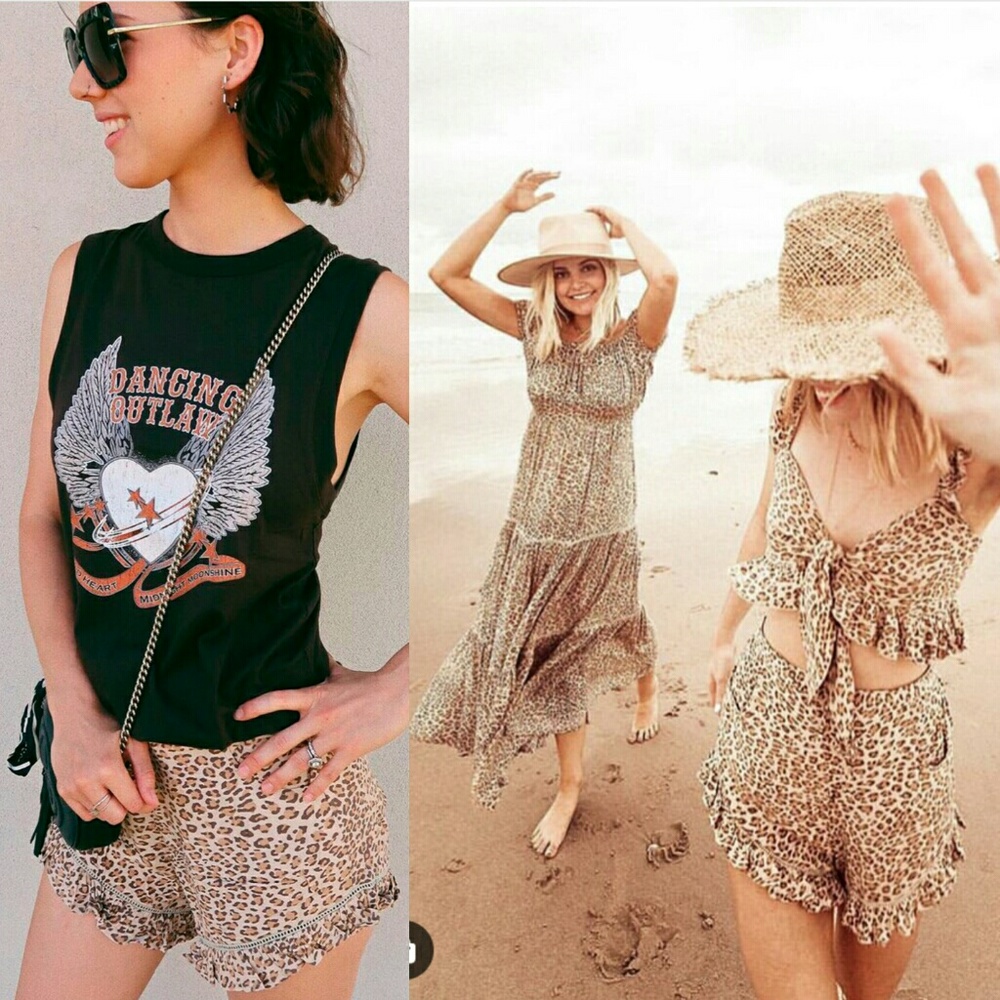 New spell designs Frankie shorts cheetah S leopard